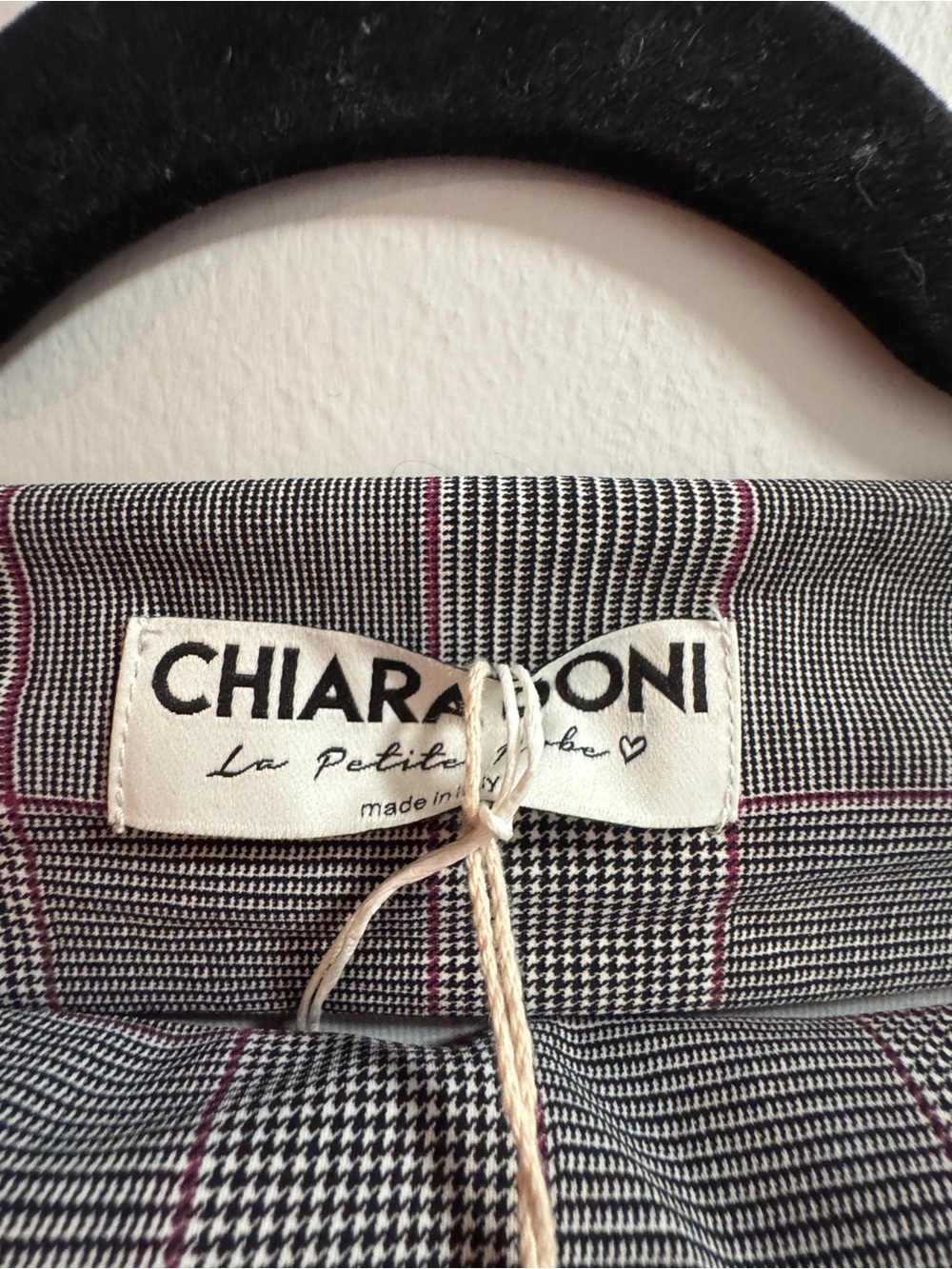 Chiara Boni Coschita Dress Grey Plaid Long Sleeve - Picture 2 of 5
